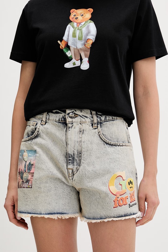 Barrow szorty damskie wełniane niebieski S6BWWOSH119