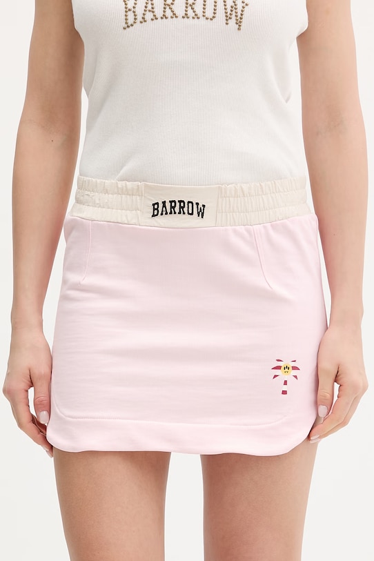 Barrow Spódnica bawełniana różowy S6BWWOSK133