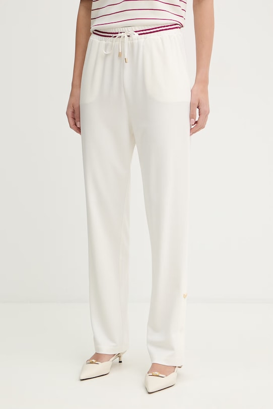 Liu Jo spodnie z elastanem beżowy TA6280.J5942