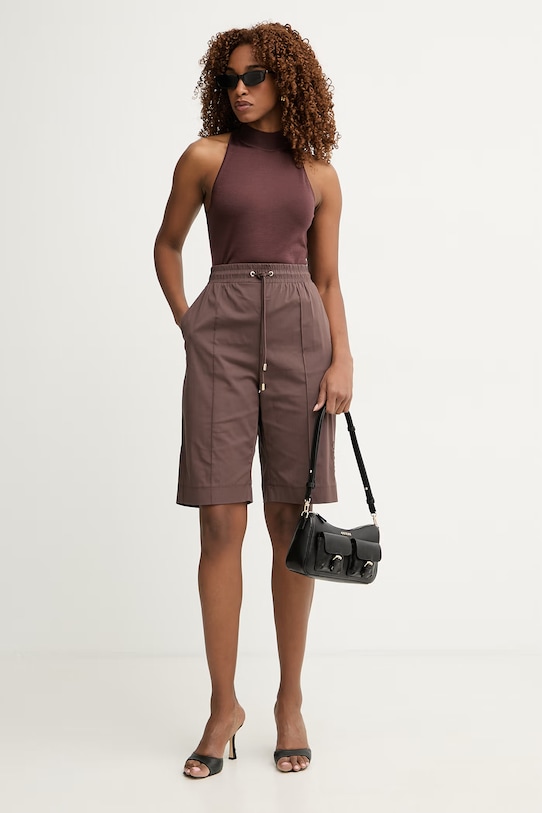 Liu Jo шорти жіночі з бавовною TA6289.T416A коричневий SS26