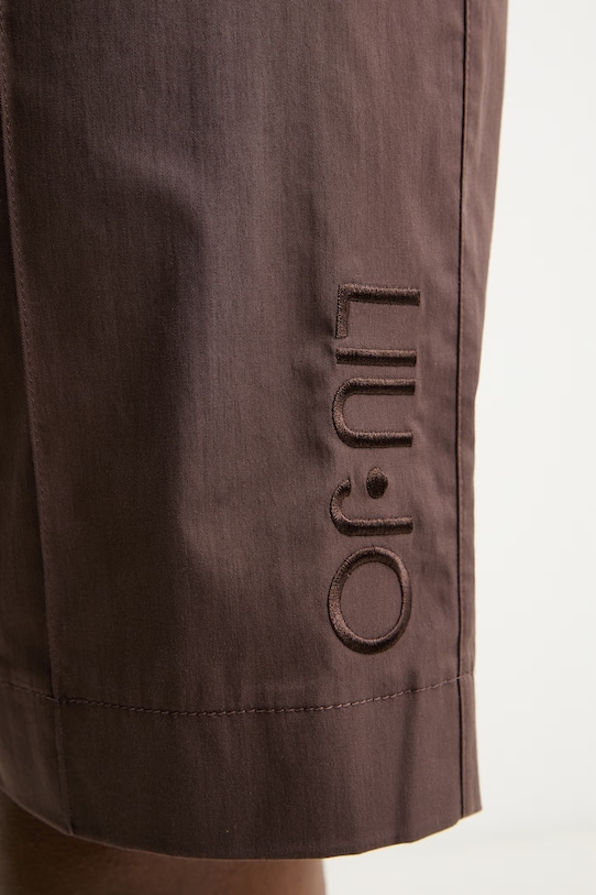 Liu Jo шорти жіночі з бавовною коричневий TA6289.T416A