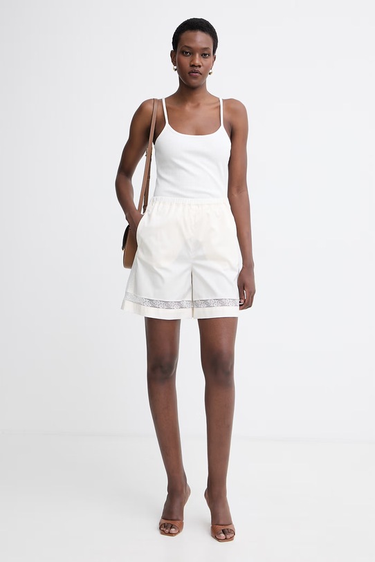 Marella Къс панталон дамски от памук MLMSPORT 2613141025200 бежов SS26