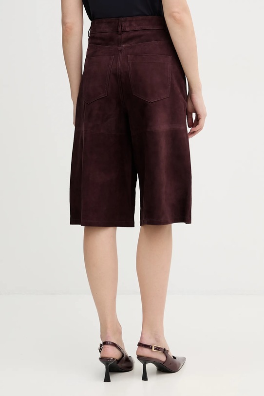 Odzież Marella szorty zamszowe SCOGLIO 2613431021200 bordowy