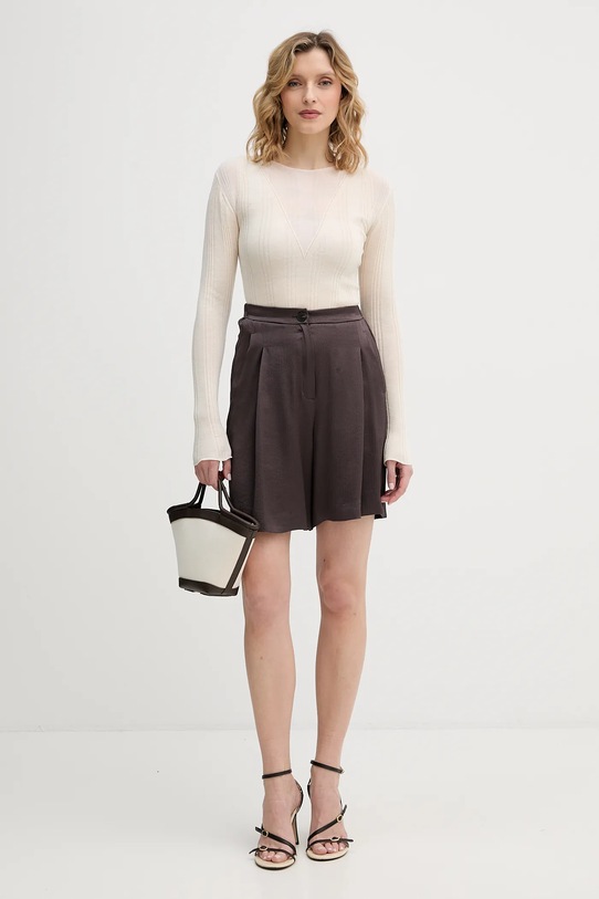 Marella szorty Emme by Marella 2615141021200 szary SS26