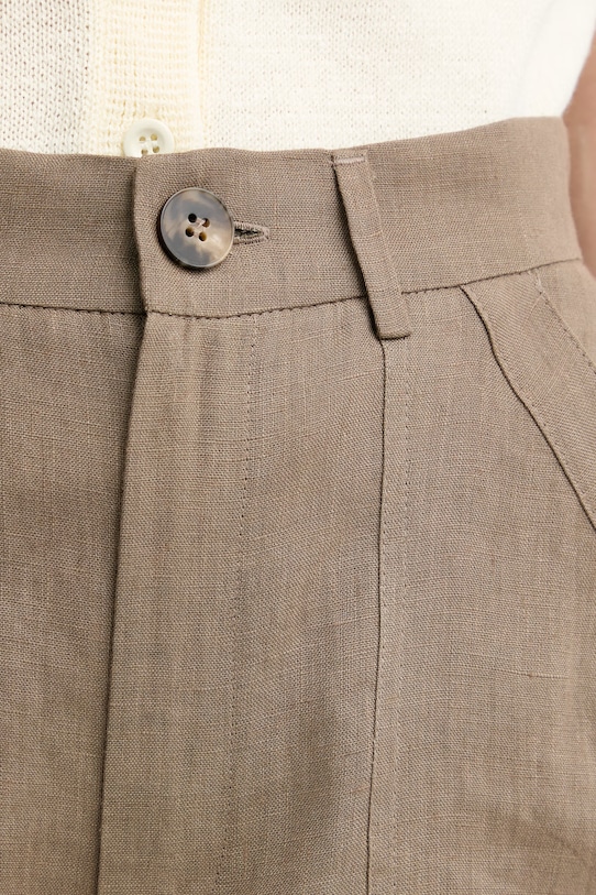 Marella шорти жіночі лляні Emme by Marella коричневий 2615141032200