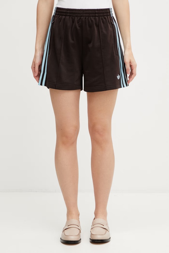 adidas Originals szorty dresowe damskie KQ6521 brązowy SS26