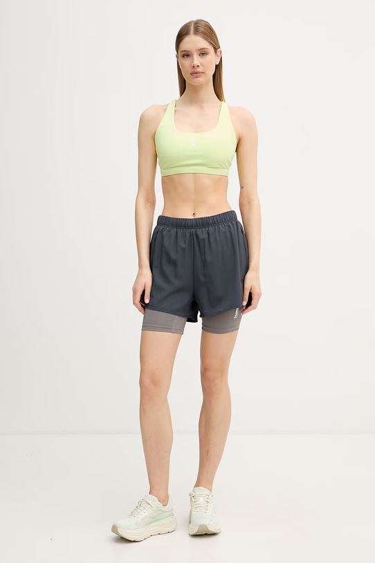 Hummel pantaloni scurți 2 în 1 pentru femei 232574 gri SS26