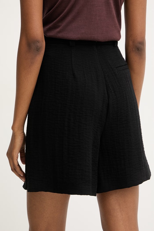 Odzież Simona Corsellini szorty eleganckie damskie z wiskozy P26CPSH00101 czarny