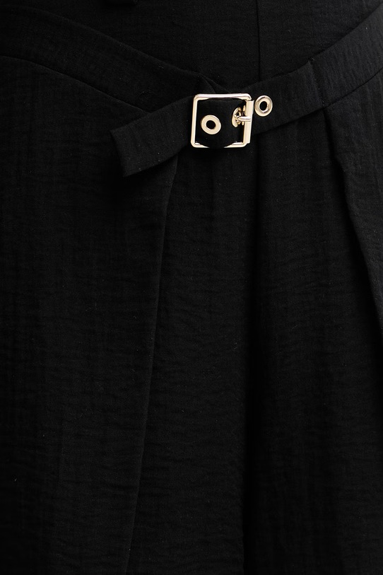 Simona Corsellini szorty eleganckie damskie z wiskozy czarny P26CPSH00101