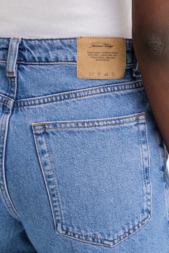 Τζιν σορτς American Vintage μπλε JOY09C