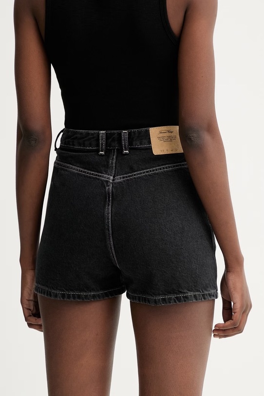 Ρούχα Τζιν σορτς American Vintage YOP09C μαύρο