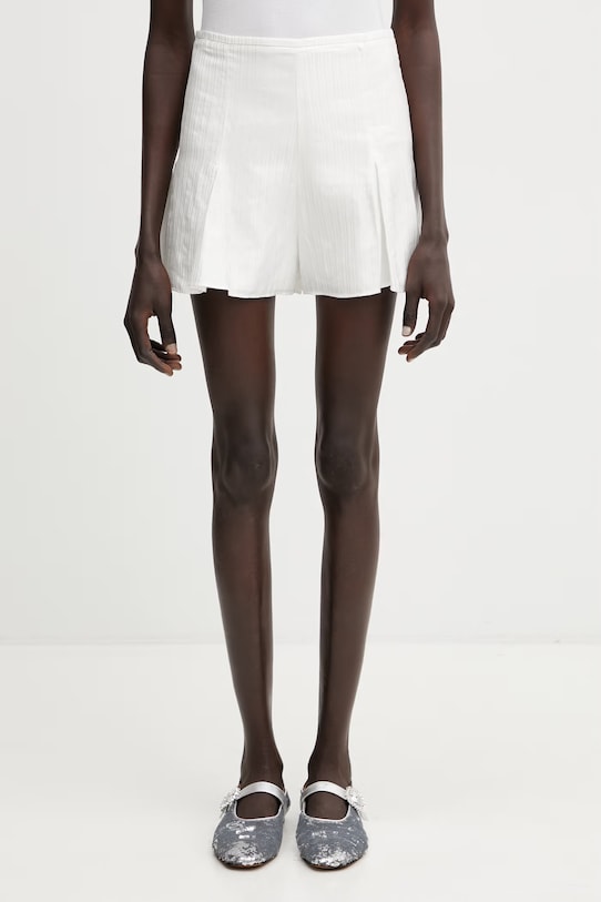 Rotate szorty damskie z wiskozy biały 115665400