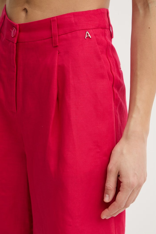 Twinset pantaloncini da donna con lino rosa 261AP2321