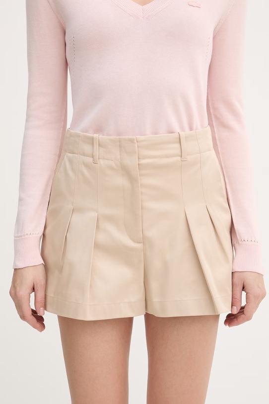 Lacoste szorty z elastanem beżowy FF0175