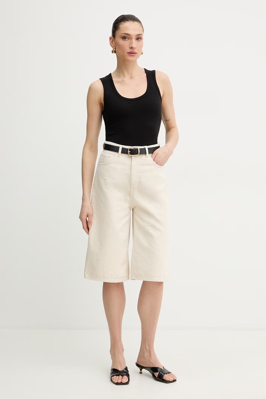 Trussardi szorty damskie jeansowe P4519100357N beżowy SS26