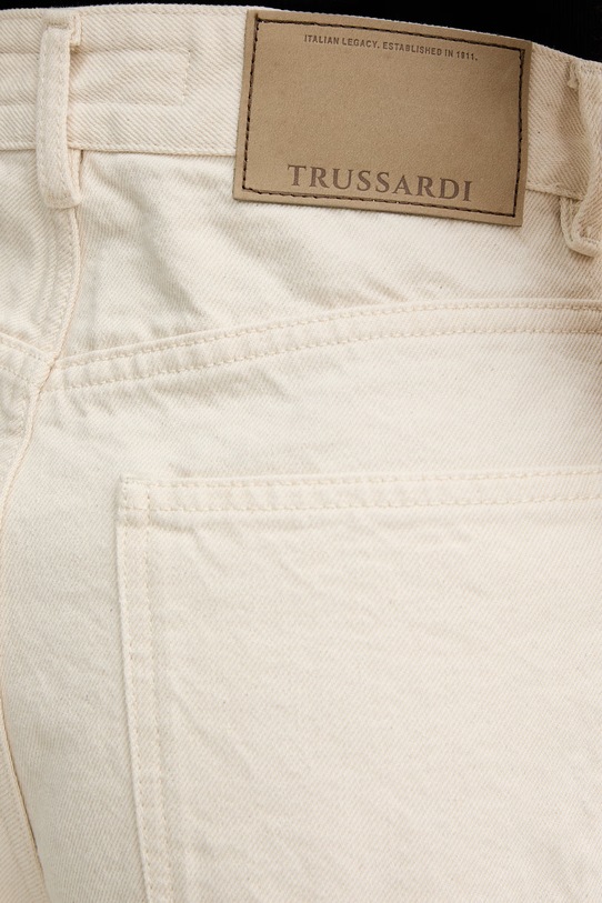 Trussardi szorty damskie jeansowe beżowy P4519100357N