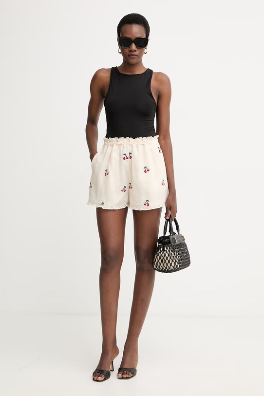 Twinset kratke hlače ženski 261TT2421 bež SS26