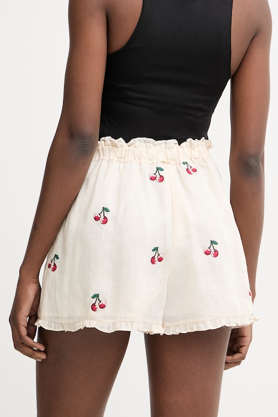 Oblačila Twinset kratke hlače ženski 261TT2421 bež