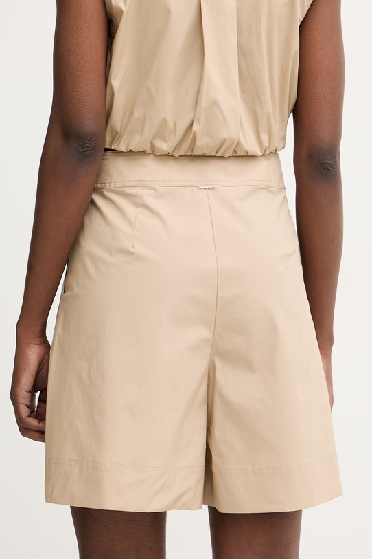 Odzież Twinset szorty damskie z bawełną 261TT2232 beżowy