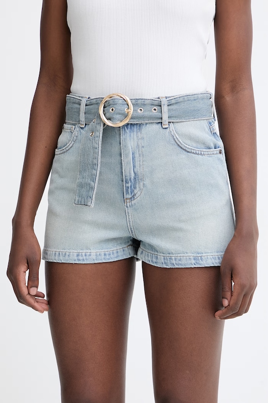 Twinset šortky dámske rifľové modrá 261TT2511