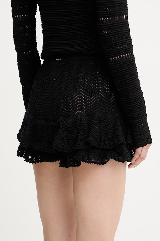 Odjeća Twinset Kratke hlače za žene od pamuka 261TT3053 crna