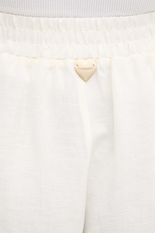 Twinset šortky dámske s ľanom 261LM2MBB béžová