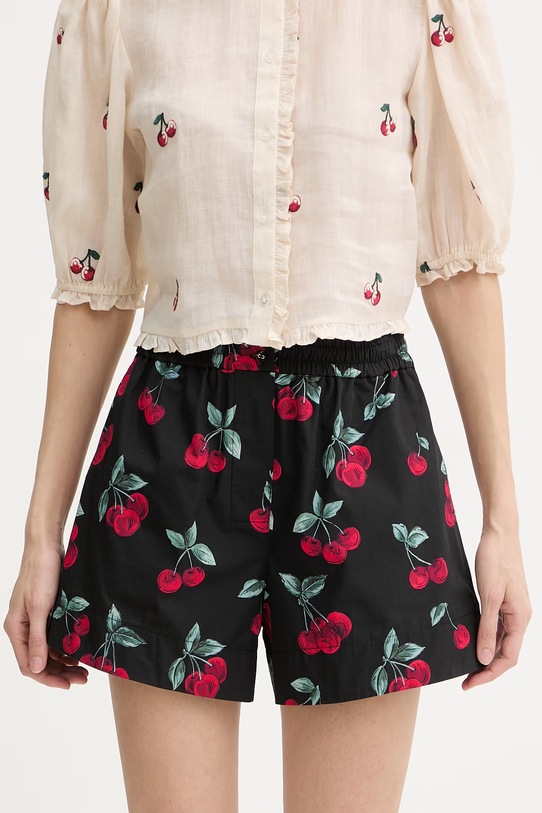 Twinset šortky dámske bavlnené čierna 261TT2596