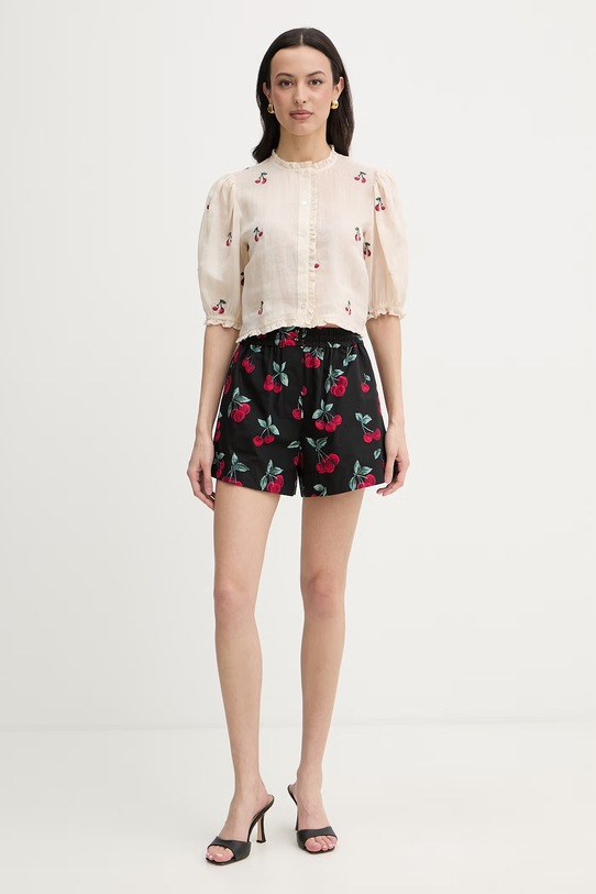 Twinset šortky dámske bavlnené 261TT2596 čierna SS26