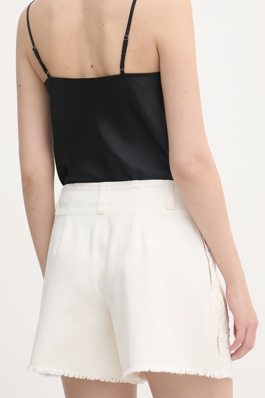 Odzież Luisa Spagnoli szorty damskie jeansowe Acile 542896 beżowy