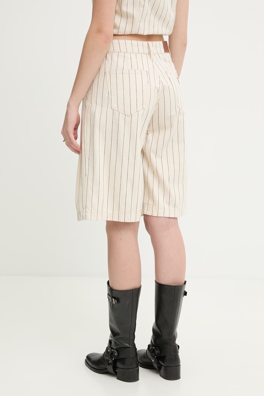 Odzież Guess Jeans szorty damskie bawełniane W6GDY5.D7961 beżowy