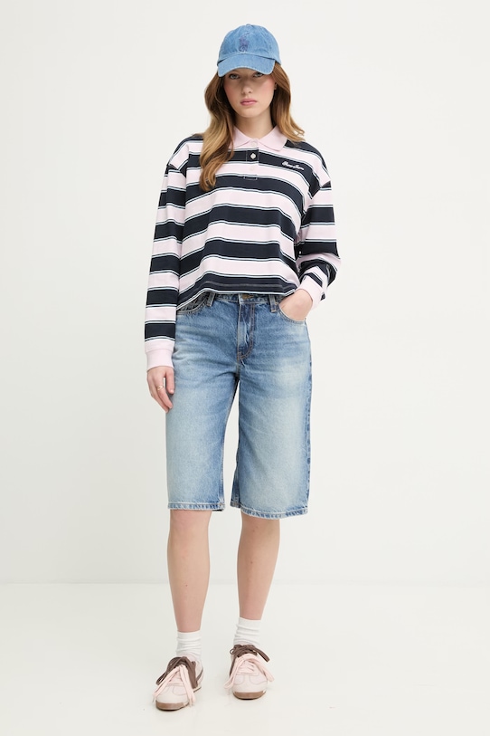 Guess Jeans dámske džínsové šortky W6GD1D.D6363 modrá SS26