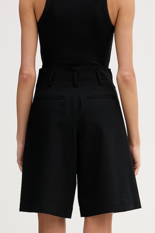 Odzież Sisley bermudy damskie 4KVXL901V czarny