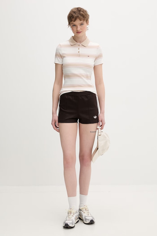 adidas Originals szorty damskie KC6859 brązowy SS26