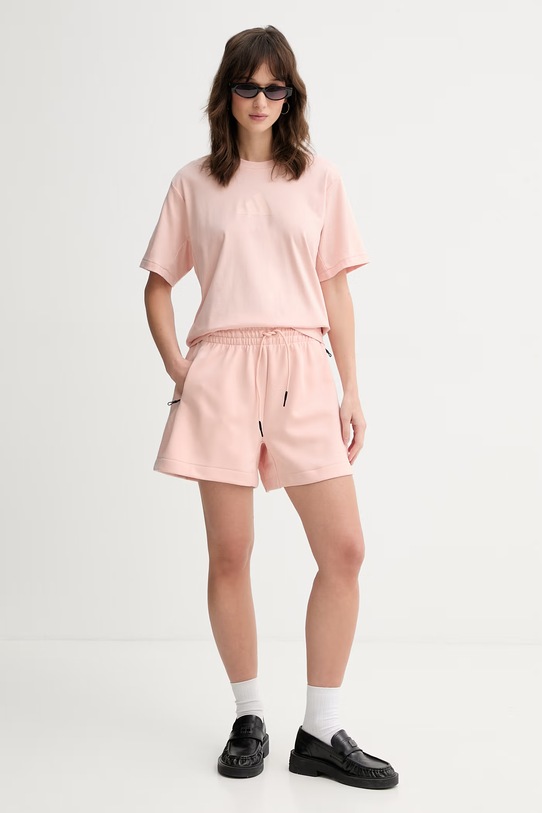 adidas szorty damskie z bawełną Z.N.E KC7728 pomarańczowy SS26