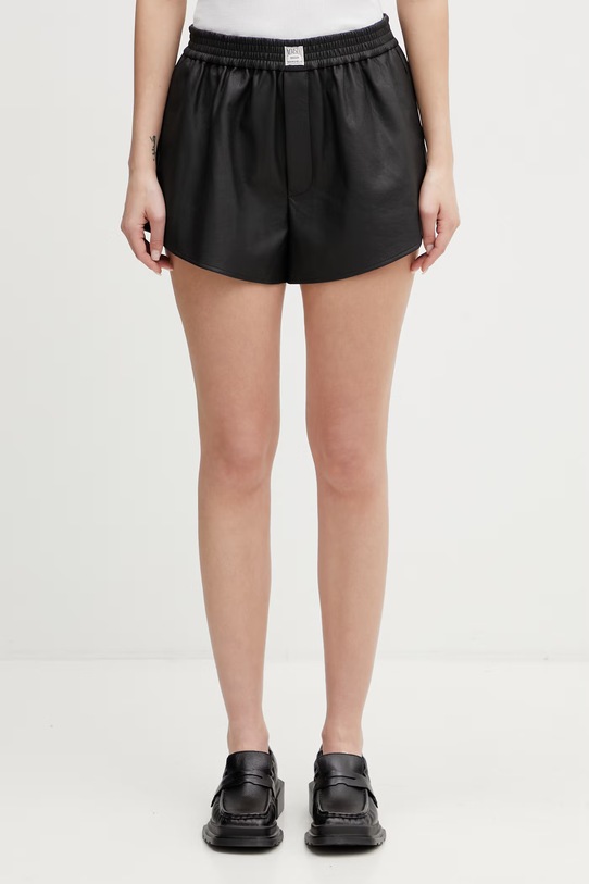 MM6 Maison Margiela szorty damskie czarny S52MU0134.M35740.900