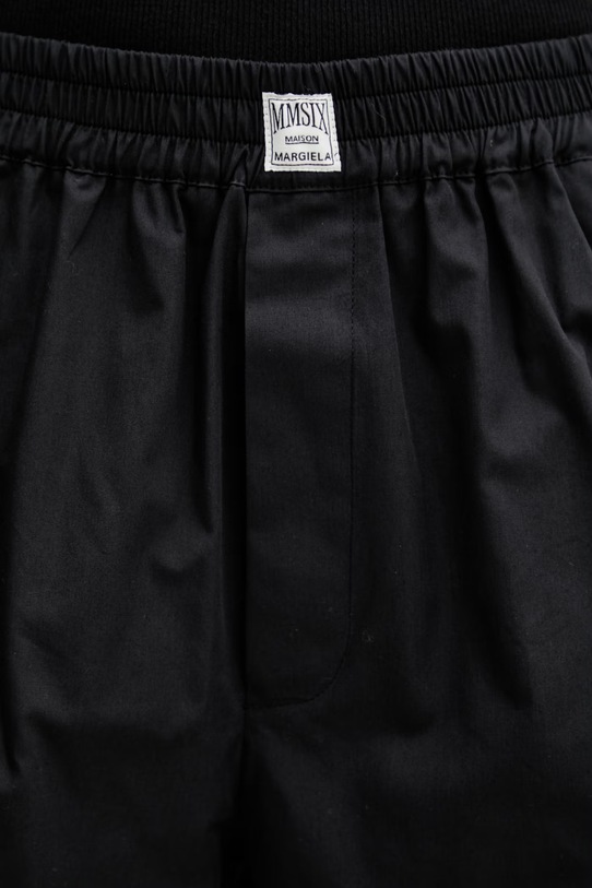 MM6 Maison Margiela szorty bawełniane damskie czarny S52MU0135.M35480.899