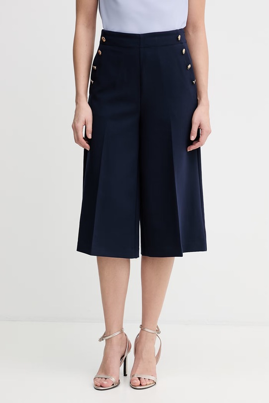 United Colors of Benetton szorty eleganckie damskie granatowy 443XD902I