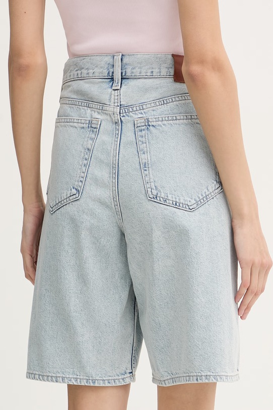 Oblečenie Calvin Klein Jeans šortky dámske rifľové LV047F673G modrá