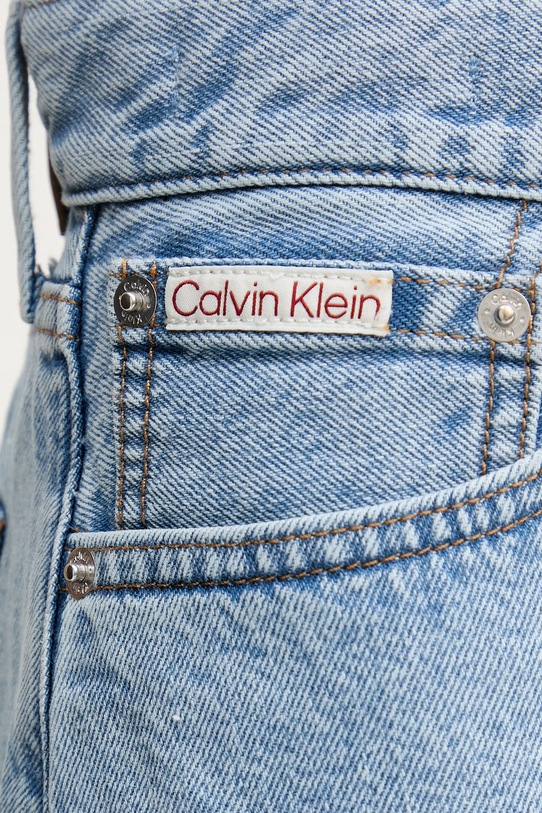 Calvin Klein Jeans kratke hlače ženske denim modra LV047F675G