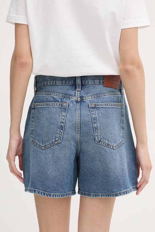 Oblečení Calvin Klein Jeans šortky dámské džínové LV047F676G modrá