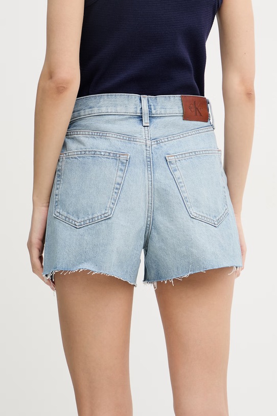 Odzież Calvin Klein Jeans szorty damskie jeansowe LV047F765G niebieski