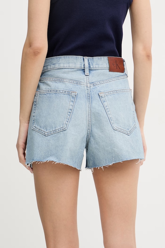 Odzież Calvin Klein Jeans szorty damskie jeansowe LV047F765G niebieski