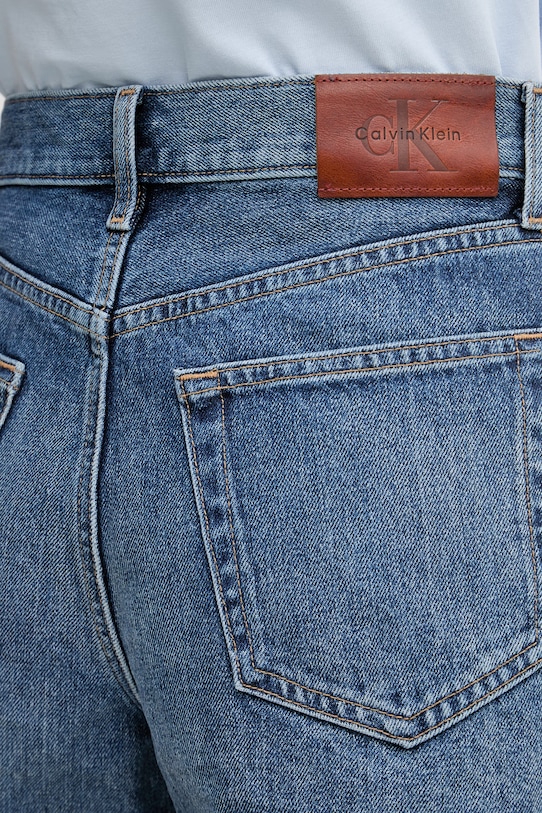 Calvin Klein Jeans szorty damskie jeansowe niebieski LV047F766G