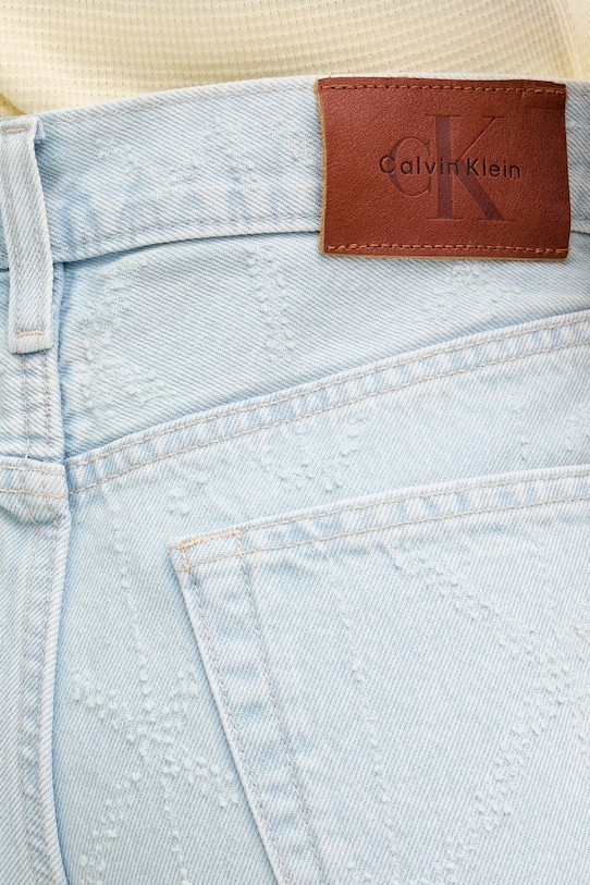 Calvin Klein Jeans šortky dámske rifľové modrá LV047F494G