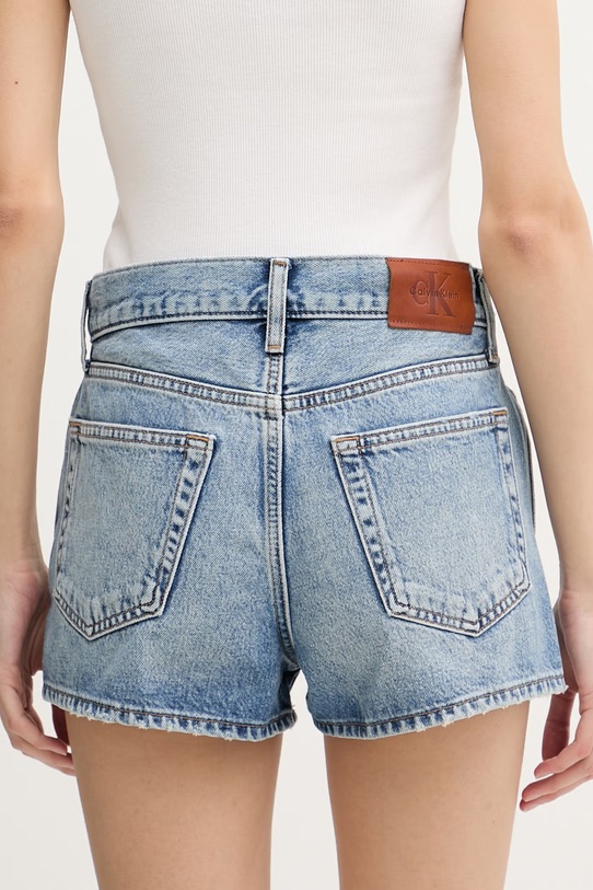 Oblečenie Calvin Klein Jeans šortky dámske rifľové LV047F770G modrá