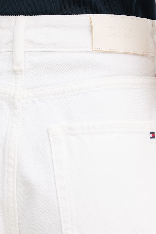 Tommy Hilfiger szorty damskie jeansowe biały WW0WW49579