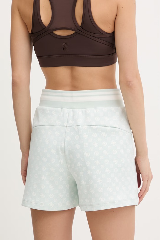 Odzież Guess szorty dresowe damskie AGGIE V5YD06.KB212 turkusowy