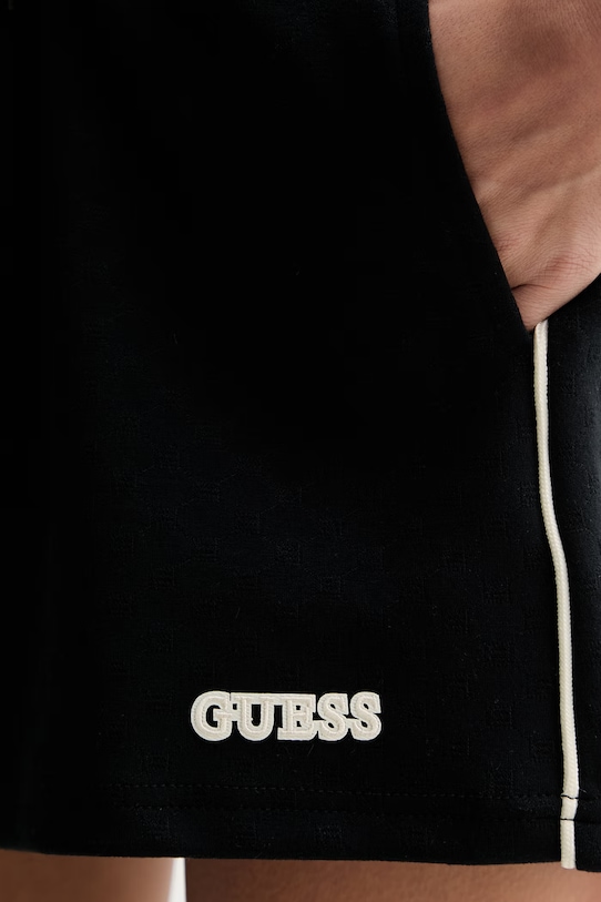 Guess szorty dresowe damskie CLARA czarny V6GD08.K3004