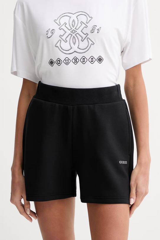 Guess szorty damskie NAT czarny V6GD13.K3087