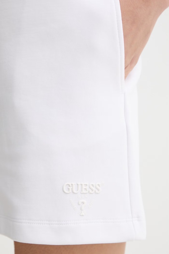 Guess teplákové šortky dámske bavlnené HABI biela V6GD17.K3158
